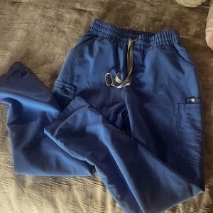 FIGS limited edition ceil blue elastic high waist bottoms size small!